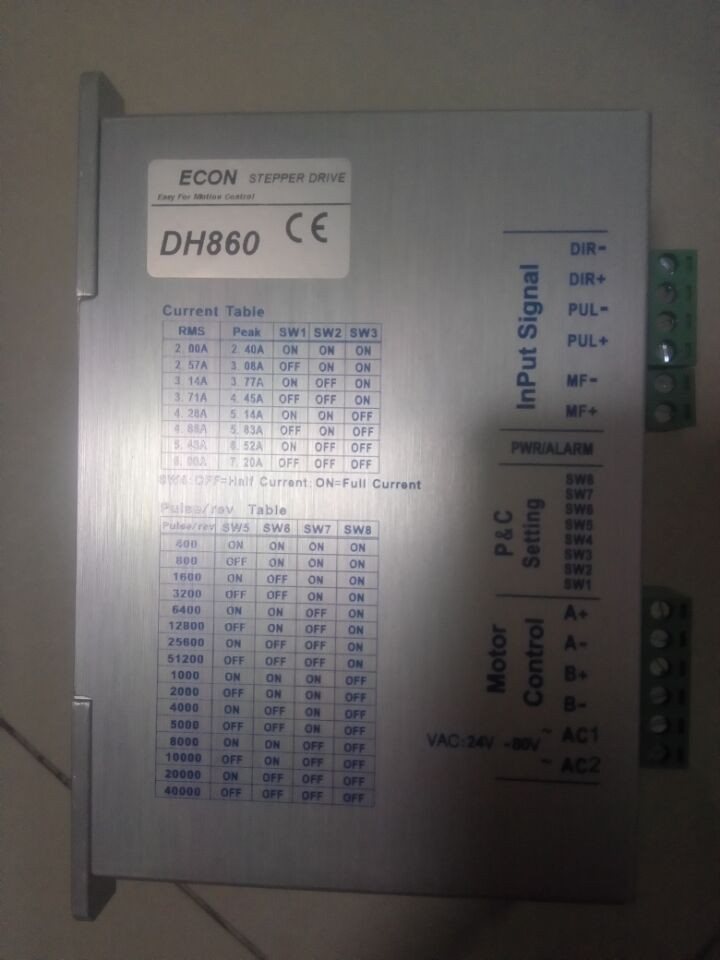 Pólland Viðskiptavinur Purchase Stepper Motor Controller DH860 fyrir próf